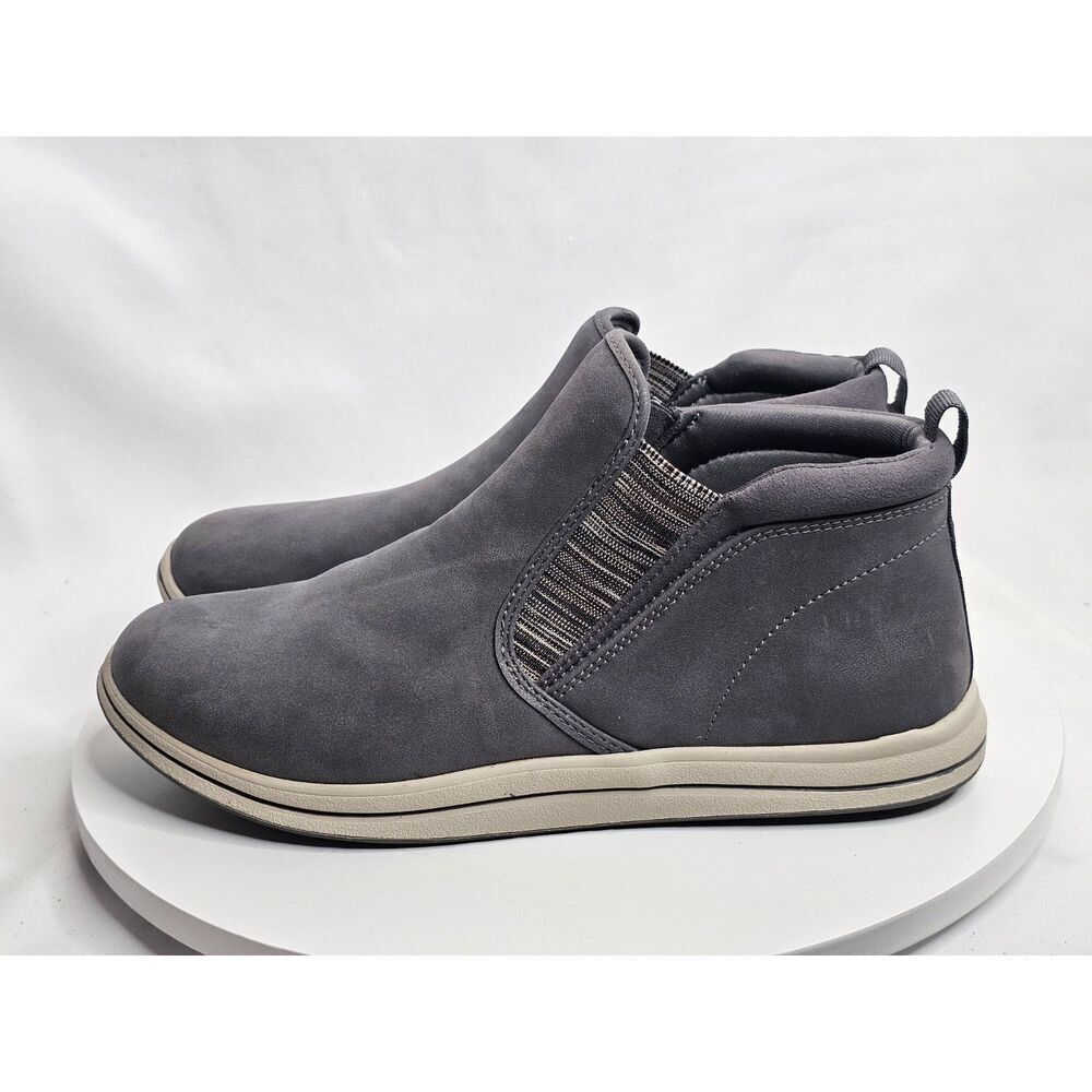 Clarks Gray Slip-On Ankle Booties